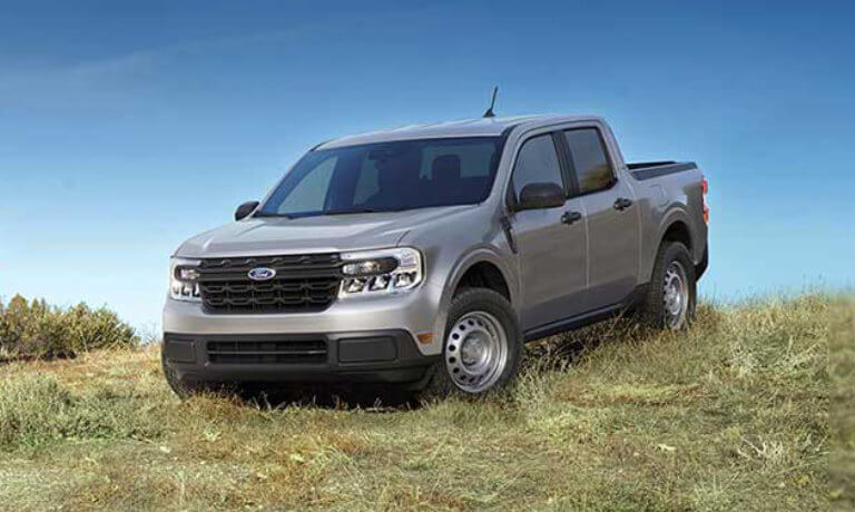 2022 Ford Maverick exterior on grassy hill