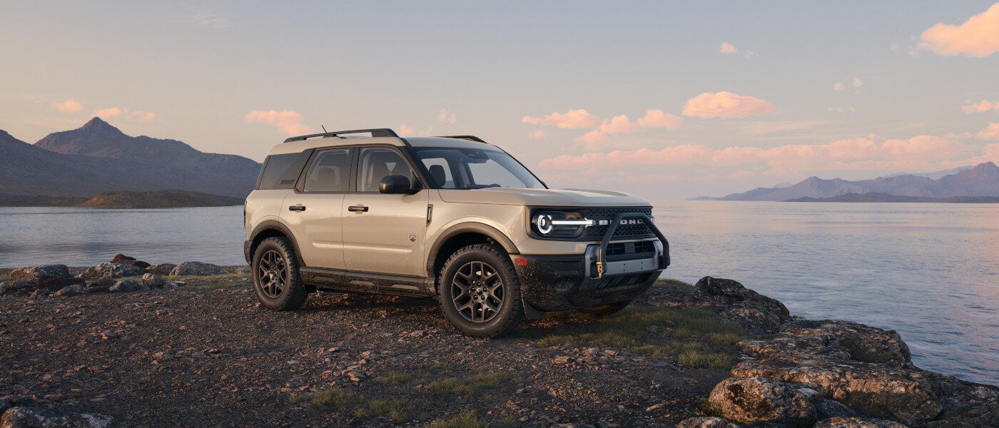 2025 Ford Bronco Sport Exterior Parked By A Lake
