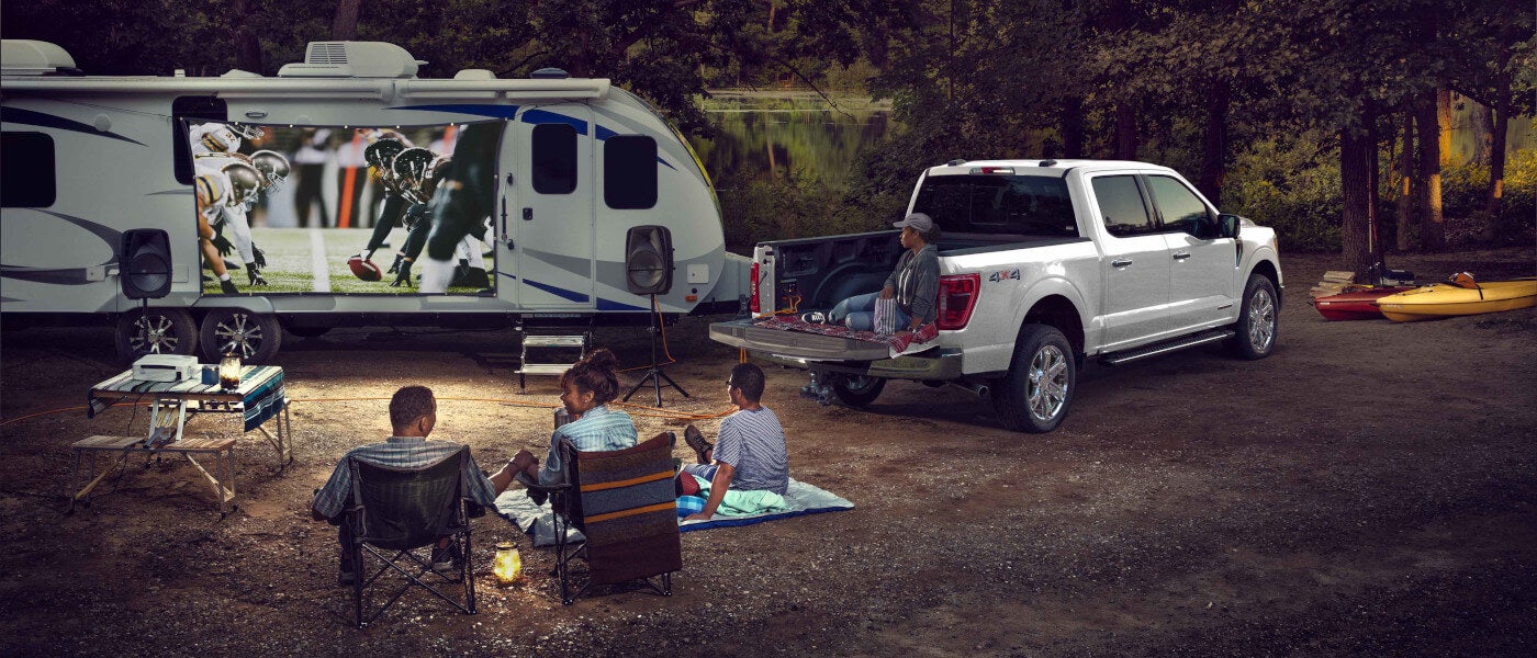 2025 Ford F-150 Exterior With RV and Family Watching Football 