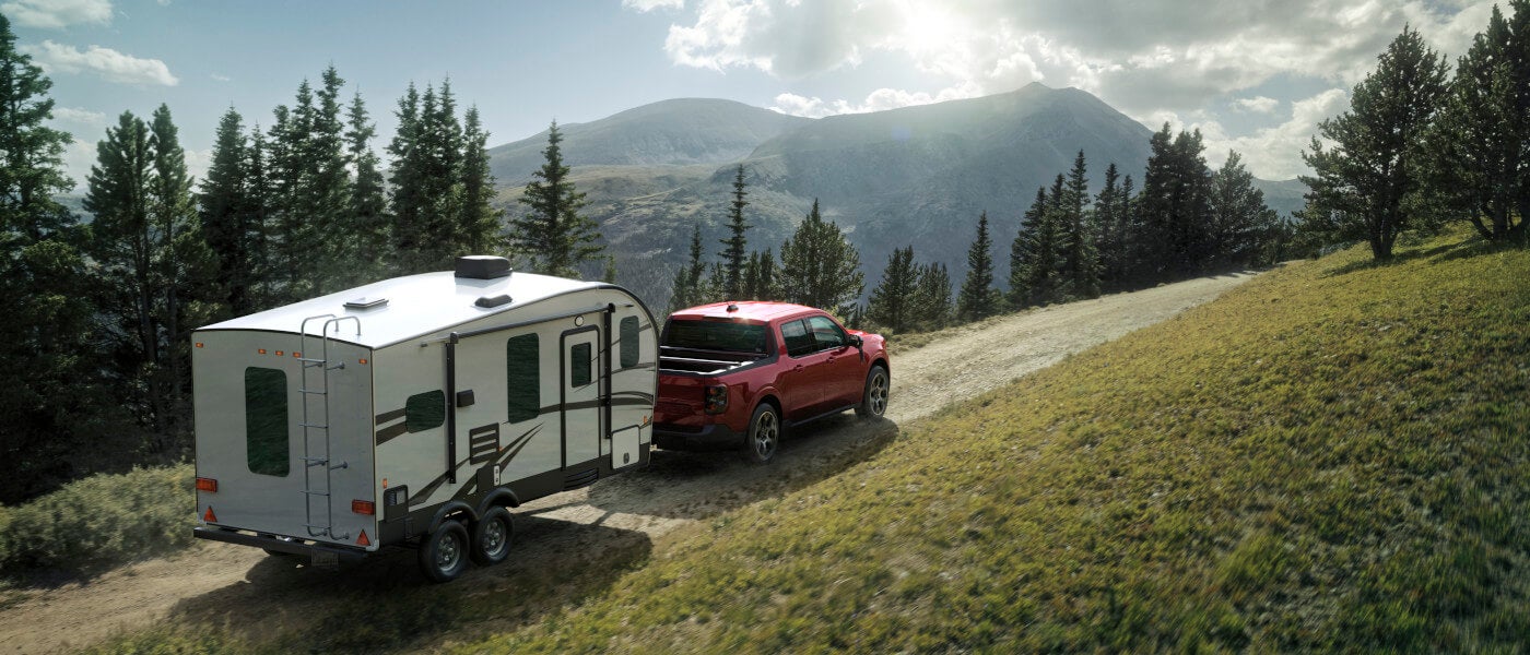 2025 Ford Maverick Exterior Towing Trailer In Mountains