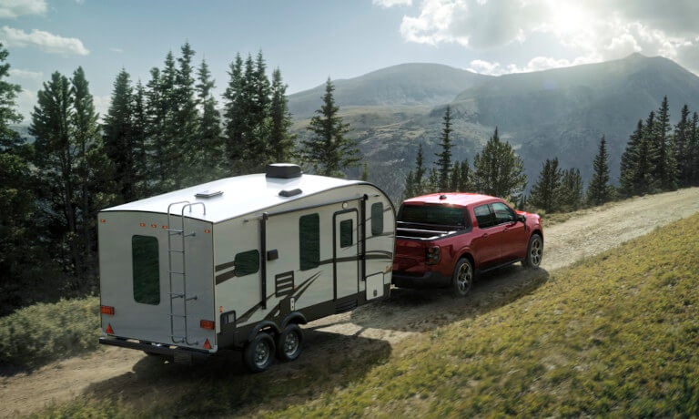 2025 Ford Maverick Exterior Towing Trailer In Mountains