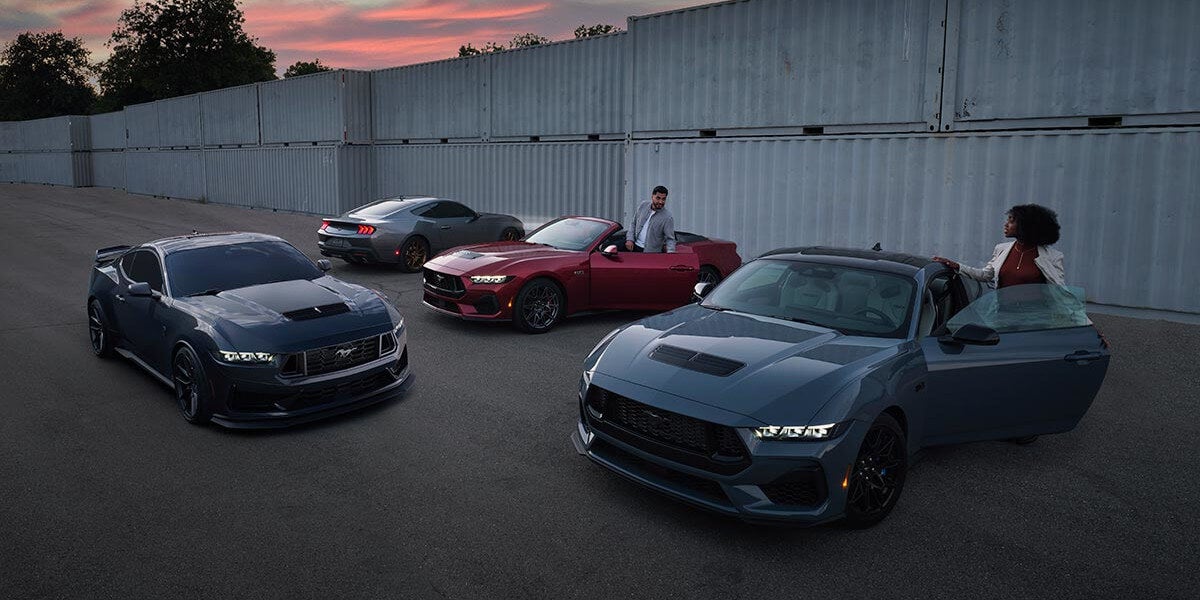 2025 Ford Mustang Exterior Lineup Parked In Group