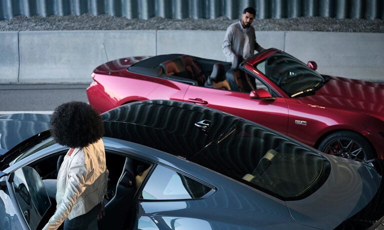 2025 Ford Mustang Exterior Two Driving Opposite Directions