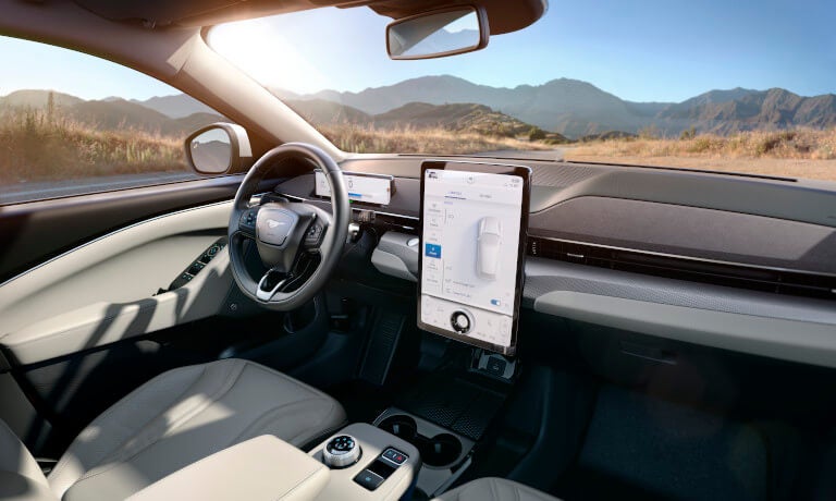 2025 Ford Mustang Mach-E Interior Front Wheel And Infotainment System